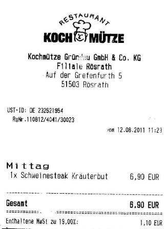 ftem Hffner Kochmtze Restaurant